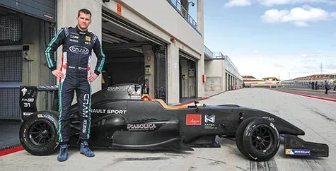 David Richert on the track