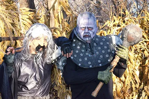 Mike Secome as George the Wizard and Tim Diagle as his ogre assistant Bob
