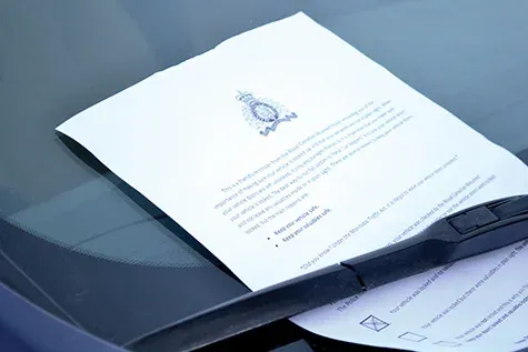 Notices like these were left on many parked cars in Niverville