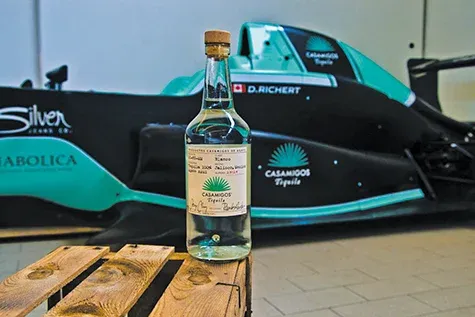 A bottle of Casamigos Tequila