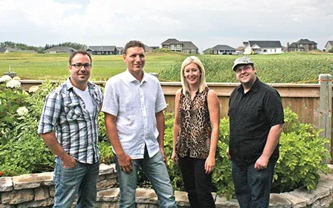 The Niverville Citizen owners from left: Dustin Krahn, Ray Dowse, Cara Dowse, and Evan Braun