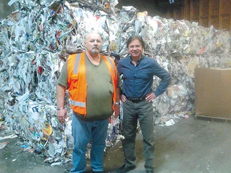 Brian Dyck and Daryl Marsch of Eastman Recycling Services