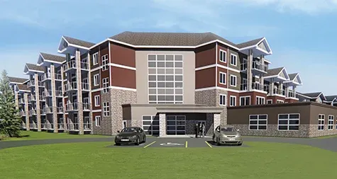 Artist's rendering of the new Heritage Life Retirement Living building