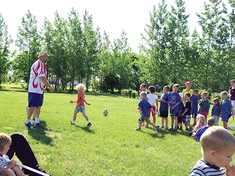 Mini-rugby at Hespeler Park